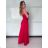 Women's Long Chiffon Short Sleeve Dress (S/M ONE SIZE) ITALIAN FASHION IMWGS231048