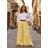 Women's summer pants with belt, oversized (40/42/44 ONE SIZE) ITALIAN FASHION IM426014