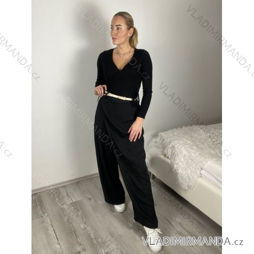 Women's Oversized Knitted Long Sleeve Sweater (S/M ONE SIZE) ITALIAN FASHION IMSN2416125