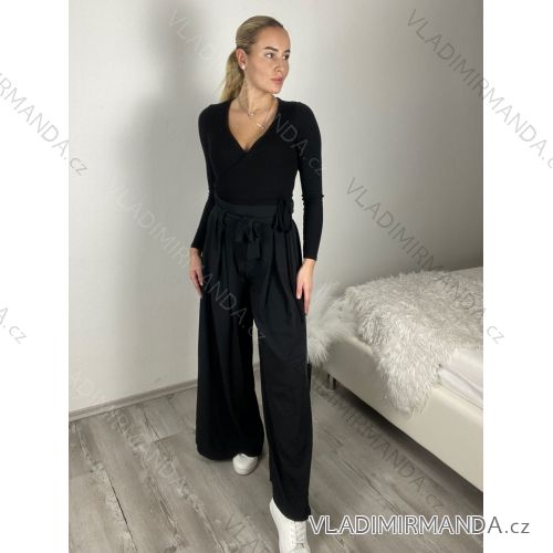 Women's Oversized Knitted Long Sleeve Sweater (S/M ONE SIZE) ITALIAN FASHION IMSN2416125