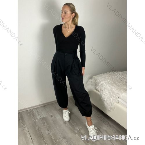 Women's Oversized Knitted Long Sleeve Sweater (S/M ONE SIZE) ITALIAN FASHION IMSN2416125