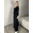 Women's Oversized Knitted Long Sleeve Sweater (S/M ONE SIZE) ITALIAN FASHION IMSN2416125 S / M / L black