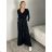 Women's Oversized Knitted Long Sleeve Sweater (S/M ONE SIZE) ITALIAN FASHION IMSN2416125 S / M / L black