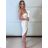 Women's Long Chiffon Short Sleeve Dress (S/M ONE SIZE) ITALIAN FASHION IMWGS231048