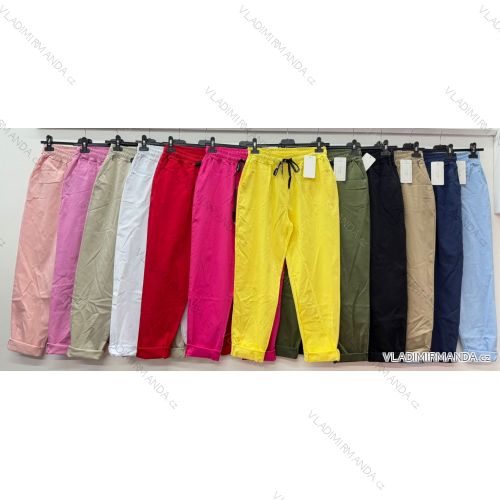 Summer dress oval short sleeve women's oversized (50/52/54 ONE SIZE) ITALIAN FASHION IM425011