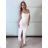 Women's Long Chiffon Short Sleeve Dress (S/M ONE SIZE) ITALIAN FASHION IMWGS231048