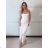 Women's Long Chiffon Short Sleeve Dress (S/M ONE SIZE) ITALIAN FASHION IMWGS231048