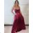 Long summer dress with straps for women (XS/S/M ONE SIZE) ITALIAN FASHION IMPBB24B24780