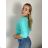 Women's Oversized Knitted Long Sleeve Sweater (S/M ONE SIZE) ITALIAN FASHION IMSN2416125