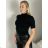 Women's long sleeve furry sweater (S/M/L ONE SIZE) ITALIAN FASHION IMWCH25116 S / M / L black