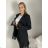 Women's Long Chiffon Short Sleeve Dress (S/M ONE SIZE) ITALIAN FASHION IMWGS231048 S / M / L black