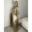 Women's Elegant Sleeveless Sheath Dress (S-XL) ITALIAN FASHION IMHMS23118 S / M / L Golden