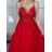 Elegant Long Sleeve Dress Women (S / M.ONE SIZE) ITALIAN FASHION IMM2218831/DUR S / M red