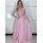 Elegant Long Sleeve Dress Women (S / M.ONE SIZE) ITALIAN FASHION IMM2218831/DUR S / M red