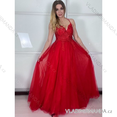 Elegant Long Sleeve Dress Women (S / M.ONE SIZE) ITALIAN FASHION IMM2218831/DUR S / M red