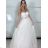 Women's Elegant Party Long Sleeveless Dress (S/M ONE SIZE) ITALIAN FASHION IMM2660062-S/DU M / L white