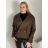 Short oversize long sleeve women's coat (S/M/L ONE SIZE) ITALIAN FASHION IMPLU251111