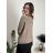 Women's Oversized Knitted Long Sleeve Sweater (S/M ONE SIZE) ITALIAN FASHION IMSN2416125