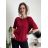 Women's Oversized Knitted Long Sleeve Sweater (S/M ONE SIZE) ITALIAN FASHION IMSN2416125