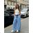 Summer dress oval short sleeve women's oversized (50/52/54 ONE SIZE) ITALIAN FASHION IM425011