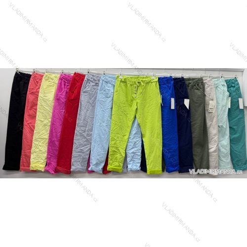Summer dress oval short sleeve women's oversized (50/52/54 ONE SIZE) ITALIAN FASHION IM425011