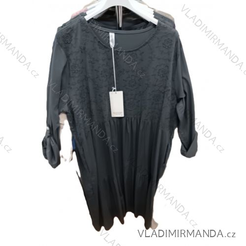 Women's Oversized Knitted Long Sleeve Sweater (S/M ONE SIZE) ITALIAN FASHION IMSN2416125