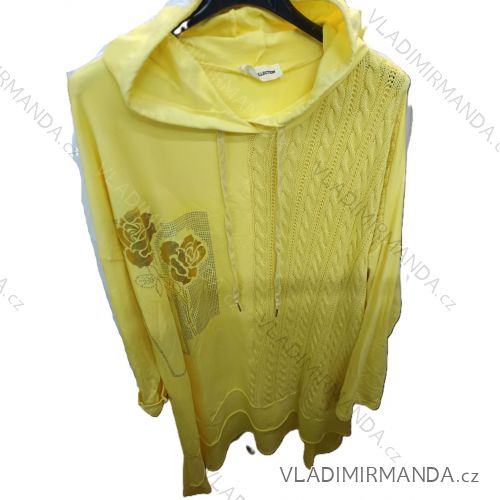 Women's Oversized Knitted Long Sleeve Sweater (S/M ONE SIZE) ITALIAN FASHION IMSN2416125