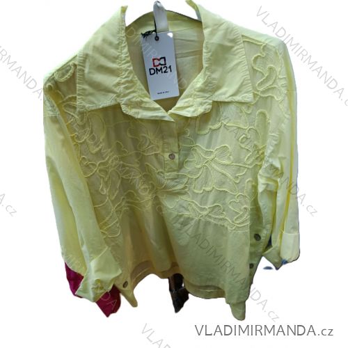 Women's Oversized Knitted Long Sleeve Sweater (S/M ONE SIZE) ITALIAN FASHION IMSN2416125