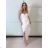 Women's Long Chiffon Short Sleeve Dress (S/M ONE SIZE) ITALIAN FASHION IMWGS231048