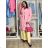 Women's Long Chiffon Short Sleeve Dress (S/M ONE SIZE) ITALIAN FASHION IMWGS231048