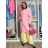 Women's Long Chiffon Short Sleeve Dress (S/M ONE SIZE) ITALIAN FASHION IMWGS231048