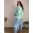 Women's Oversized Knitted Long Sleeve Sweater (S/M ONE SIZE) ITALIAN FASHION IMSN2416125