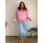 Women's Oversized Knitted Long Sleeve Sweater (S/M ONE SIZE) ITALIAN FASHION IMSN2416125