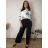 Elegant women's long trousers, oversized (2XL, 3XL - 5XL/6XL) MIEGO MIE2611061