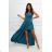 Long glittery party dress, short sleeves, women's (34-44) POLISH FASHION PMLMC24DIVA4