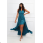 Long glittery party dress, short sleeves, women's (34-44) POLISH FASHION PMLMC24DIVA4