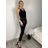 Women's short sleeve summer casual dress (S/M/L ONE SIZE) ITALIAN FASHION IMWGB25022 M black
