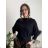 Women's Light Knitted Long Sleeve Sweater (L/XL ONE SIZE) ITALIAN FASHION IM723GALA S/M light grey