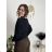 Women's Light Knitted Long Sleeve Sweater (L/XL ONE SIZE) ITALIAN FASHION IM723GALA