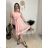 Šaty elegantní letní bez rukávu dámské (S/M/L ONE SIZE) ITALSKÁ MÓDA IM322SIMONE/DR wine S/M/L