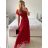 Women's Long Chiffon Short Sleeve Dress (S/M ONE SIZE) ITALIAN FASHION IMWGM23456