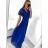 Women's Long Chiffon Short Sleeve Dress (S/M ONE SIZE) ITALIAN FASHION IMWGM23456 beige XS/S/M