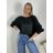 Summer dress oval short sleeve women's oversized (50/52/54 ONE SIZE) ITALIAN FASHION IM425011