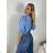 Summer dress oval short sleeve women's oversized (50/52/54 ONE SIZE) ITALIAN FASHION IM425011