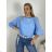 Summer dress oval short sleeve women's oversized (50/52/54 ONE SIZE) ITALIAN FASHION IM425011
