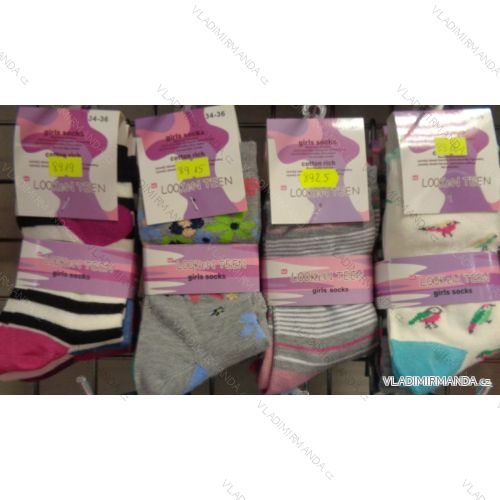 Socks of a Little Girl Girls (34-39) LOOKEN 8919