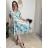 Women's Lace Cotton Short Sleeve Dress (S/M ONE SIZE) ITALIAN FASHION IMM23M7267