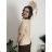 Women's Medium Length Skirt (S/M ONE SIZE) ITALIAN FASHION IMM23HG3154 beige S / M / L
