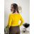 Elegant icecool long strapless dress for women (S / M ONE SIZE) ITALIAN FASHION IMM22921 žlutá hořčicová S / M / L
