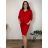 Elegant ladies bolero (uni sl) ITALIAN Fashion IMC18343 38 red